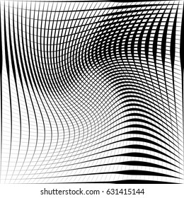 Geometric black and white texture. Mesh, grid pattern of lines