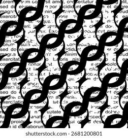 geometric black writing font pattern background texture abstract art print design