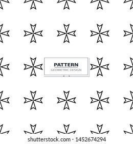 geometric black-and-white minimalism ornament seamless pattern