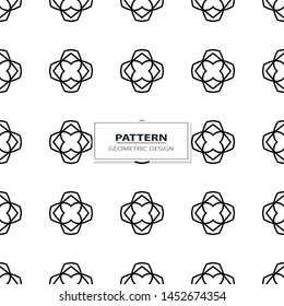 geometric black-and-white minimalism ornament seamless pattern
