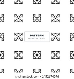 geometric black-and-white minimalism ornament seamless pattern