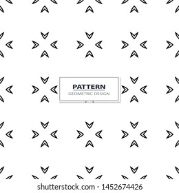 geometric black-and-white minimalism ornament seamless pattern