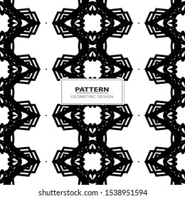 geometric black-and-white minimalism ornament seamless pattern
