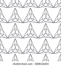geometric black-and-white ornament seamless pattern