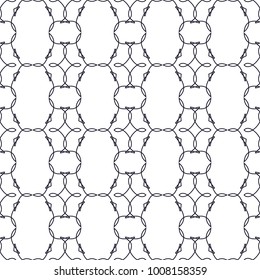 geometric black-and-white ornament seamless pattern