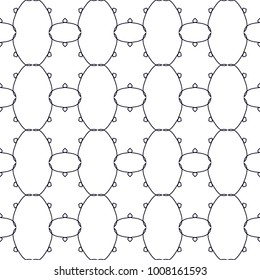 geometric black-and-white ornament seamless pattern