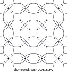 geometric black-and-white ornament seamless pattern