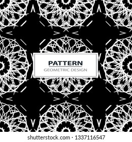 geometric black-and-white ornament seamless pattern

