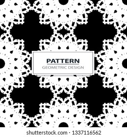 geometric black-and-white ornament seamless pattern

