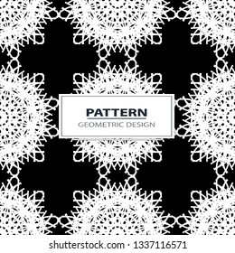 geometric black-and-white ornament seamless pattern

