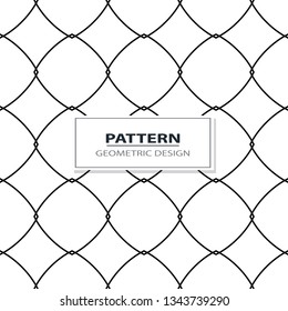 geometric black-and-white ornament seamless pattern