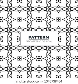 geometric black-and-white ornament seamless pattern