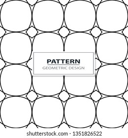 geometric black-and-white ornament seamless pattern