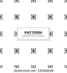geometric black-and-white ornament seamless pattern