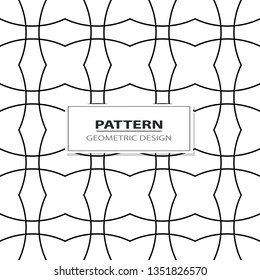 geometric black-and-white ornament seamless pattern