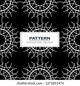 geometric black-and-white ornament seamless pattern