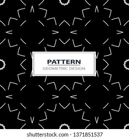 geometric black-and-white ornament seamless pattern