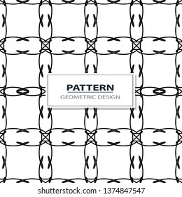 geometric black-and-white ornament seamless pattern