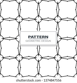 geometric black-and-white ornament seamless pattern