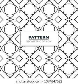 geometric black-and-white ornament seamless pattern