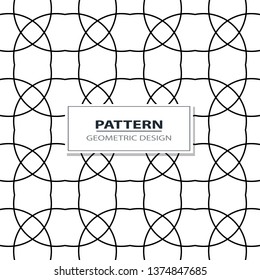 geometric black-and-white ornament seamless pattern