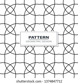 geometric black-and-white ornament seamless pattern