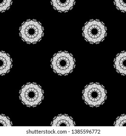 geometric black-and-white ornament seamless pattern