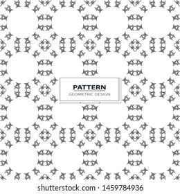 geometric black-and-white ornament seamless pattern