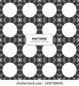 geometric black-and-white ornament seamless pattern