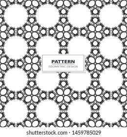 geometric black-and-white ornament seamless pattern
