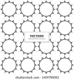geometric black-and-white ornament seamless pattern