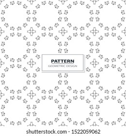 geometric black-and-white ornament seamless pattern