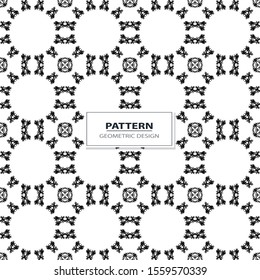 geometric black-and-white ornament seamless pattern