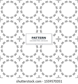 geometric black-and-white ornament seamless pattern