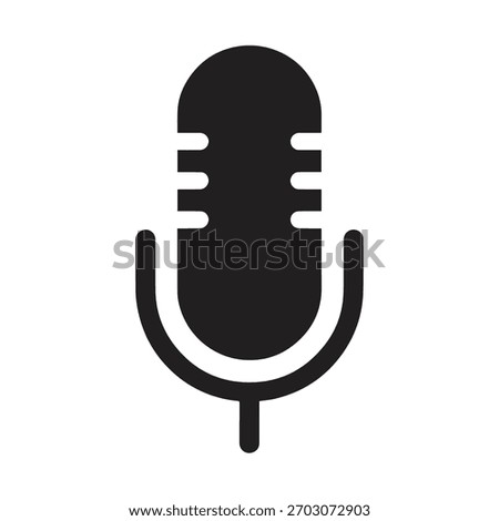 Geometric Block Audio Emblem Representing Stable And Strong Broadcasting Style