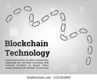 Geometric Blockchain High Technology Vector in the Future.World will be connecting easier with this tool.