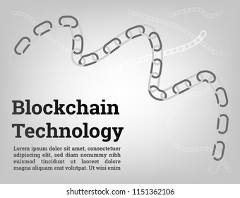 Geometric Blockchain High Technology Vector in the Future.World will be connecting easier with this tool.