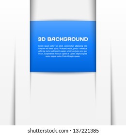 Geometric blue 3D background
