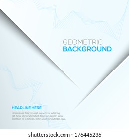 Geometric blue 3D background