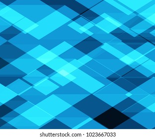 Geometric blue abstract background.