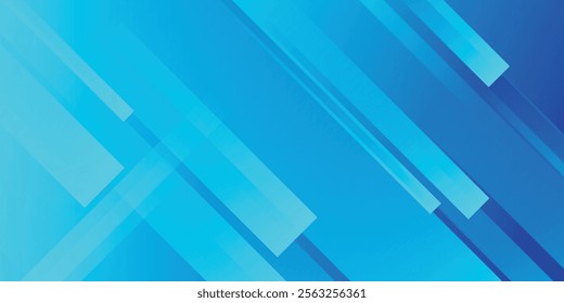 Geometric blue abstract background. Dynamic shapes composition. Cool background design for posters.