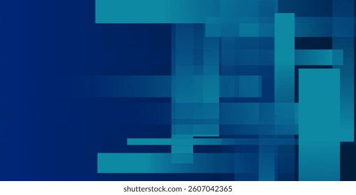 Geometric blue abstract background with dynamic shapes composition. Modern and stylish design, perfect for posters, banners, digital artwork, presentations, websites, and branding projects.