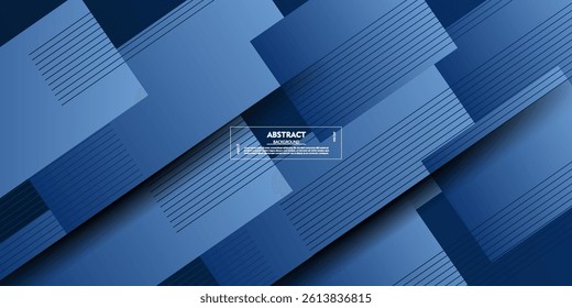 Geometric blue abstract background. Dynamic shape composition. Cool background design for poster. Vector Eps10