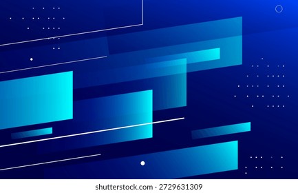 Fondo abstracto azul geométrico. Vector Eps10