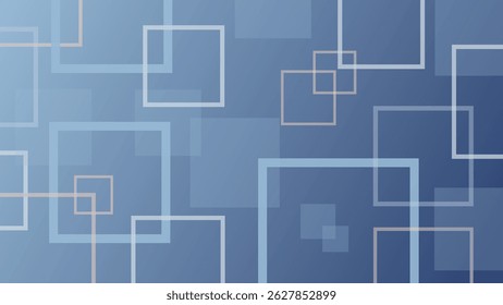 Geometric blue background featuring transparent outlined squares perfect for digital artwork tech layouts websites presentations and clean creative design projects - Powered by Shutterstock - Get 15% off with code: PIKWIZARD15