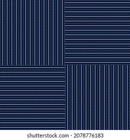 fondo azul geométrico con líneas que forman un patrón cuadrado. Ilustración del vector