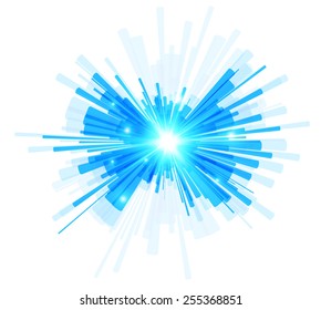 Geometric blue background. Vector illustration for graphic design.