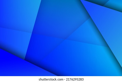 geometric blue color background abstract art vector.