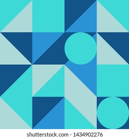 Geometric blue colorful vector background. Abstract illustration graphic pastel wallpaper for template,cover,banner,ad social media business advertising. 