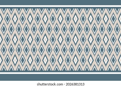 geometric blue design for fabric texture clothing ikat carpet wallpaper, sarong